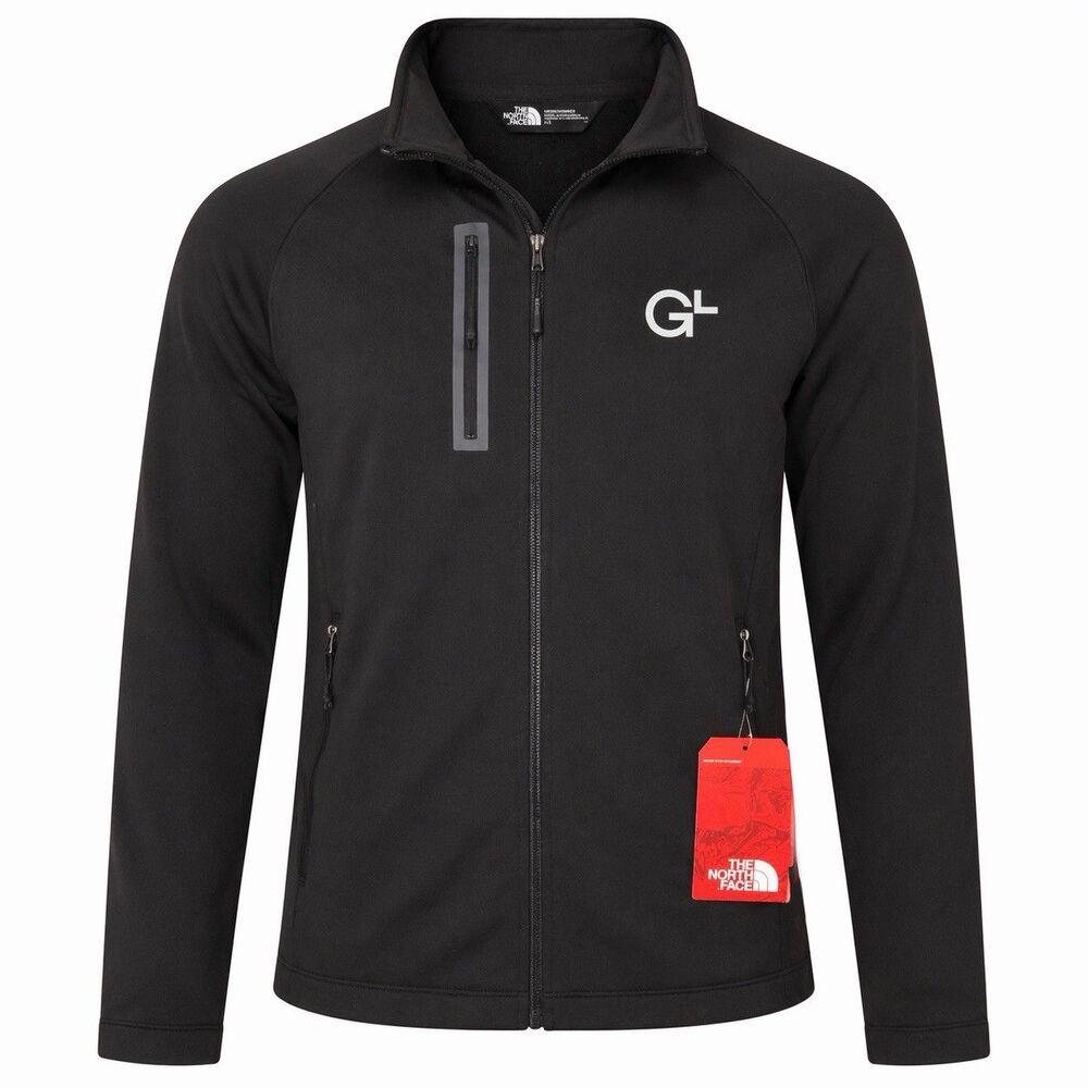 The North Face Canyon Flats Jacket Mens L Black Full Zip Athletic NWT NFOA3LH9